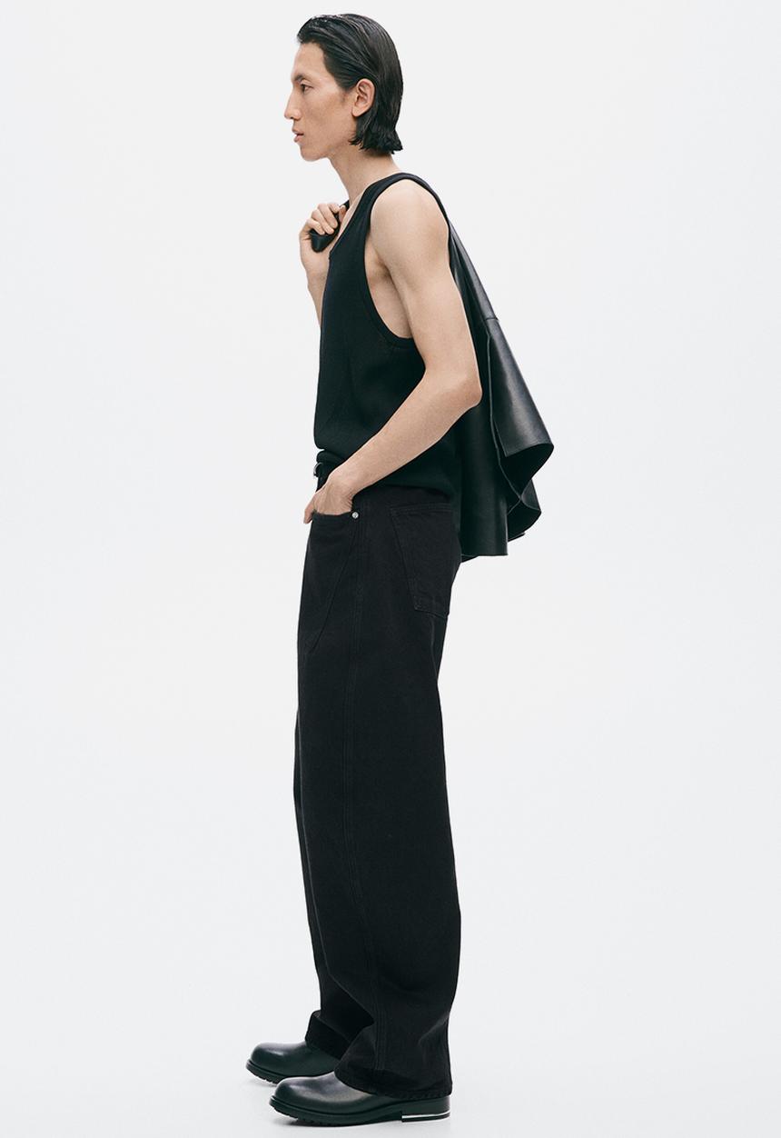 H&M - H&M Atelier:  Loose barrel jeans - denim black