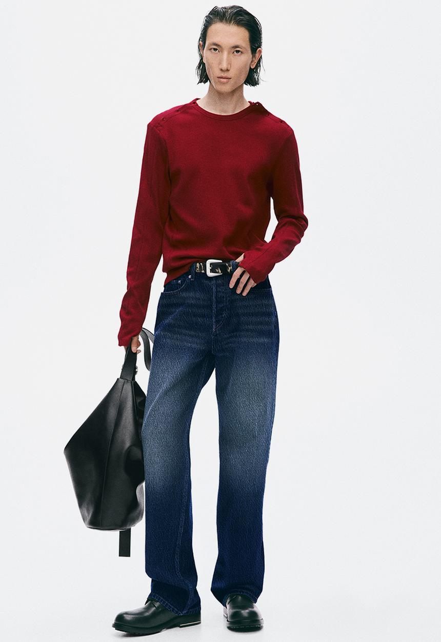 H&M - H&M Atelier:  Slim fit cotton top - red