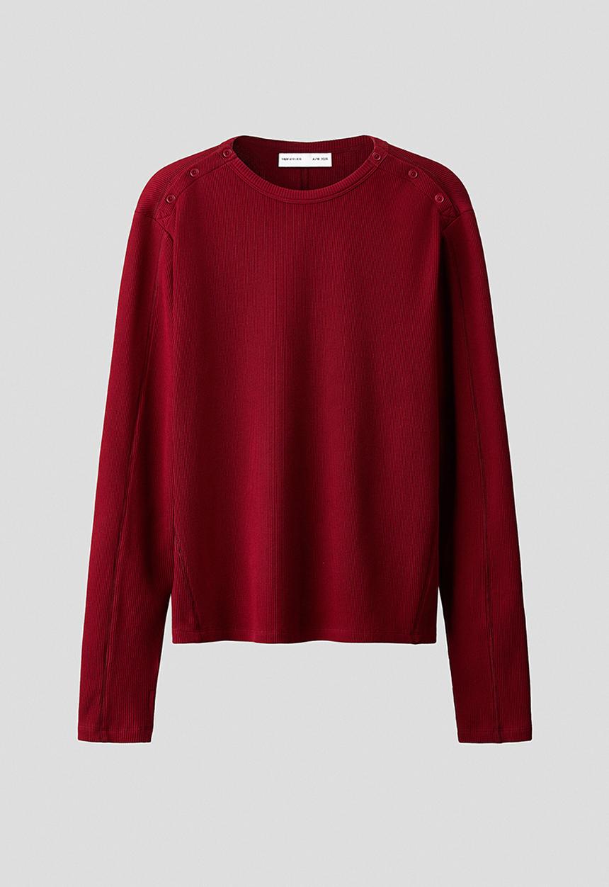 H&M - H&M Atelier:  Slim fit cotton top - red