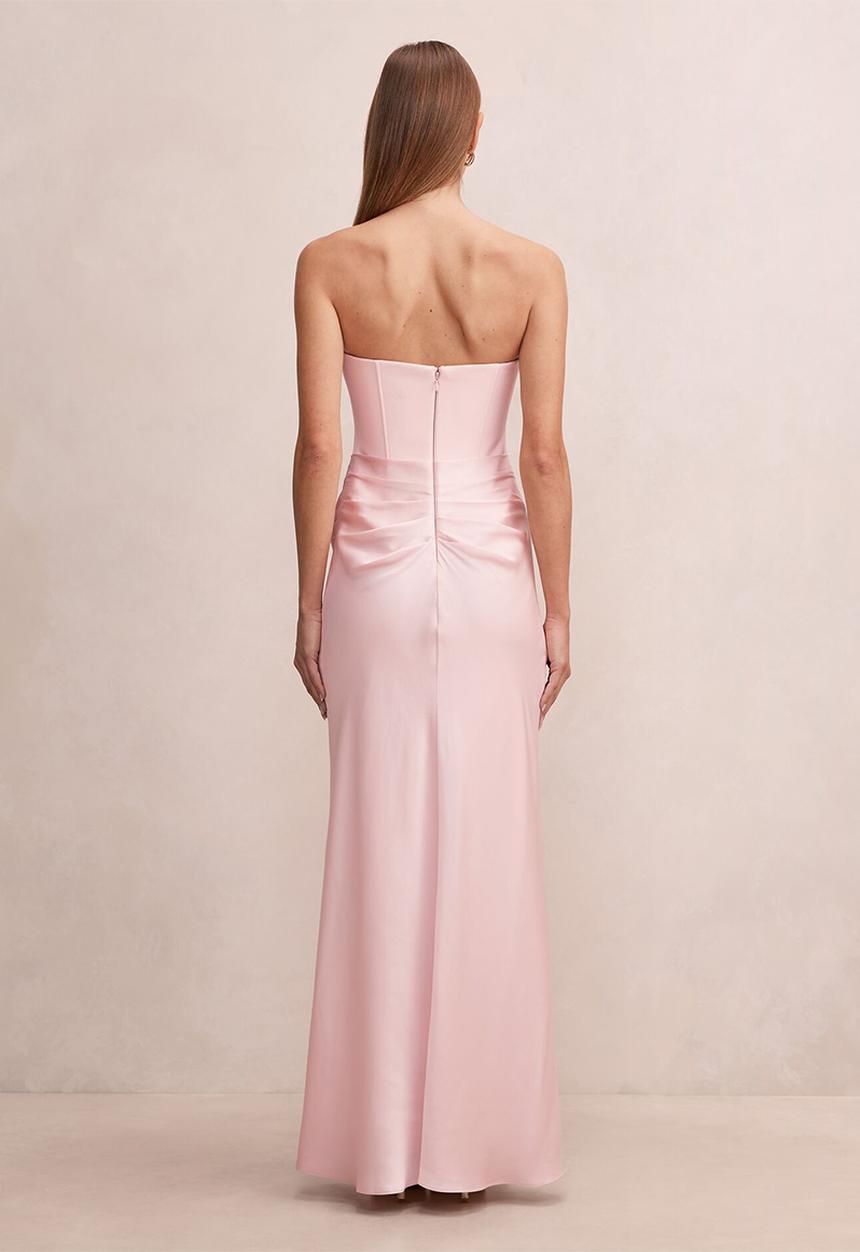 Forever New - Isra drape strapless maxi dress - barely pink