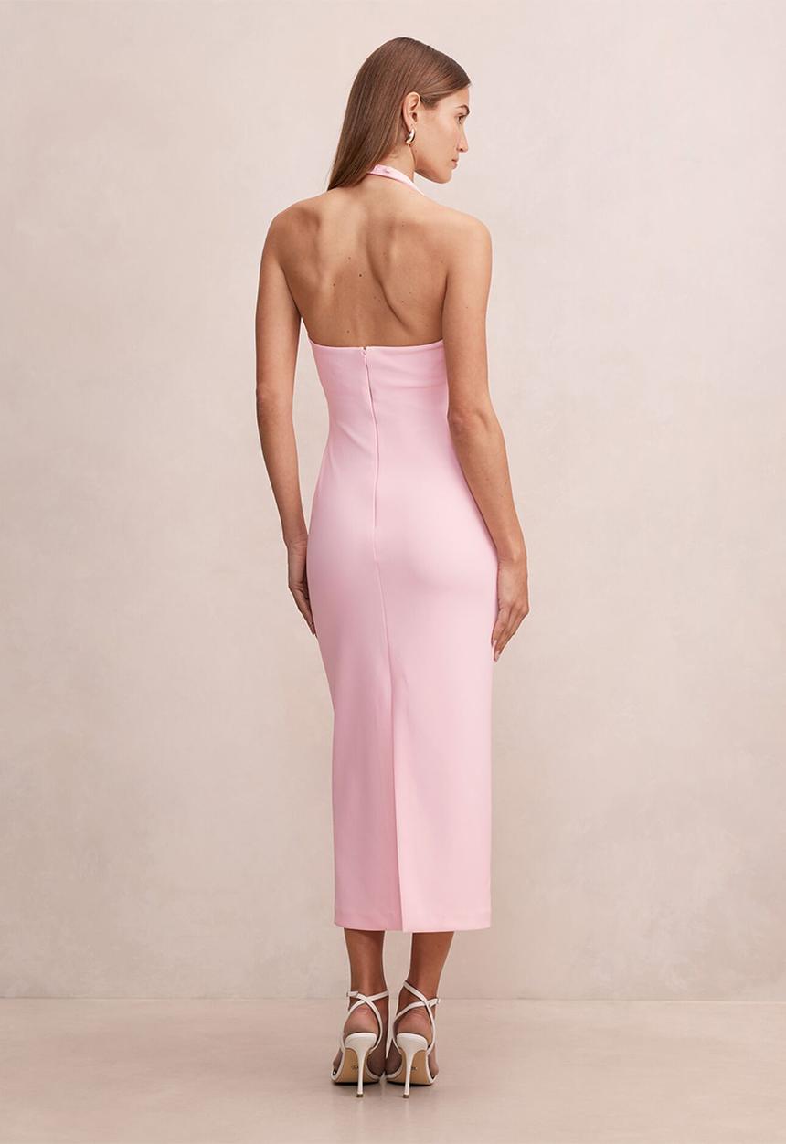 Forever New - Georgie halter ruched bodycon dress in - cherry blossom