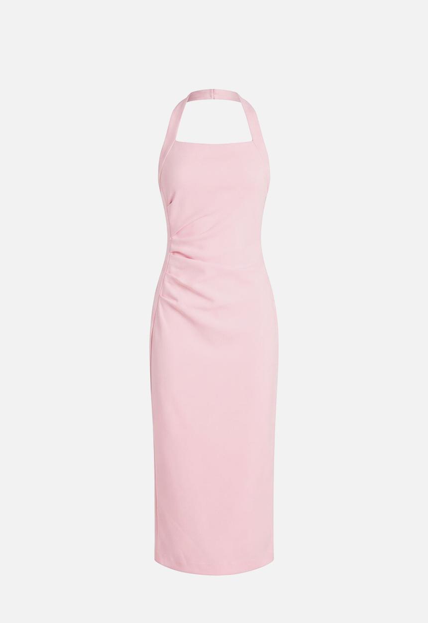 Forever New - Georgie halter ruched bodycon dress in - cherry blossom