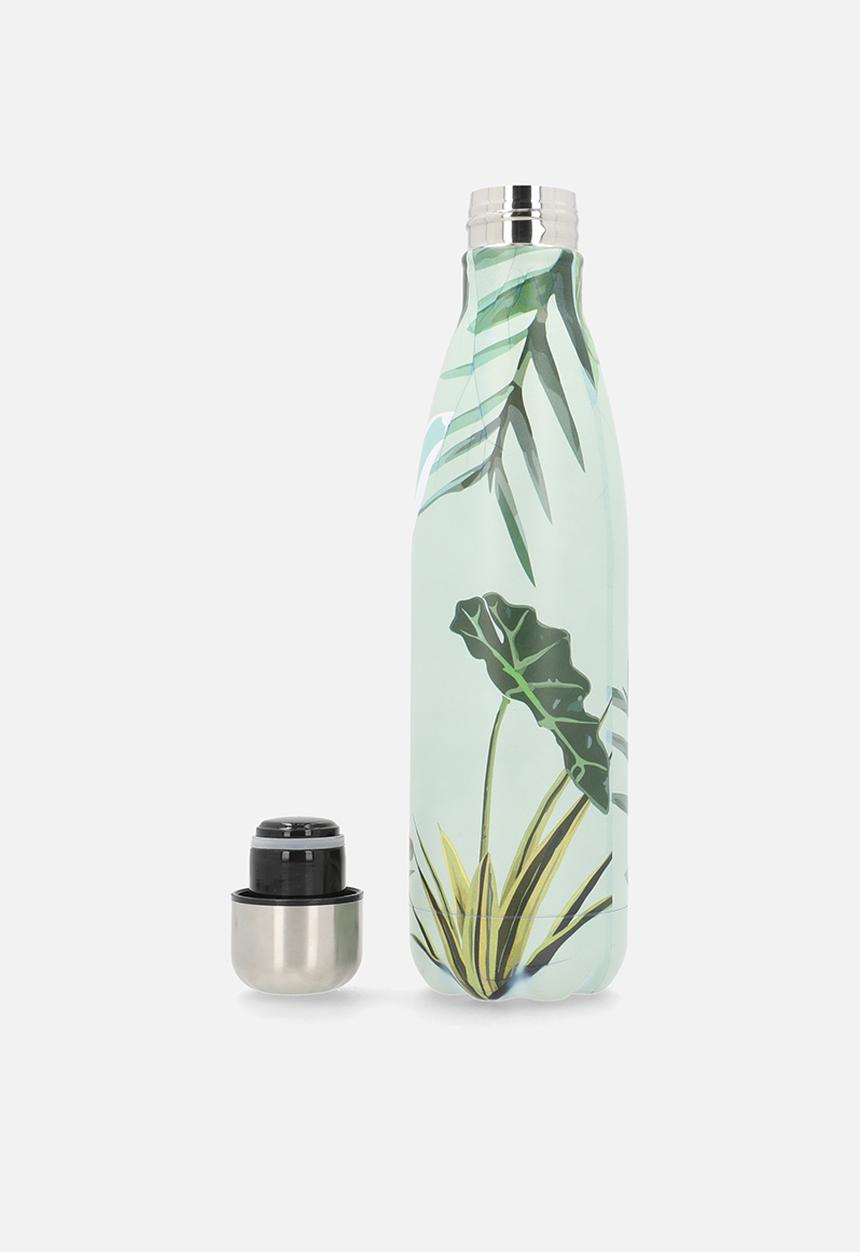 Excellent Houseware - Mint Floral Stainless Steel Vacuum Flask Bottle 500ml
