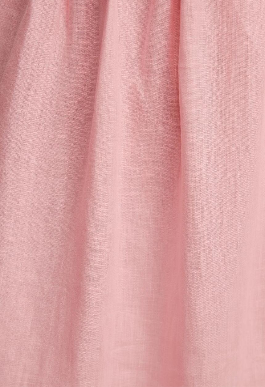 Forever New - Isabella tie front linen midi dress - pretty pink