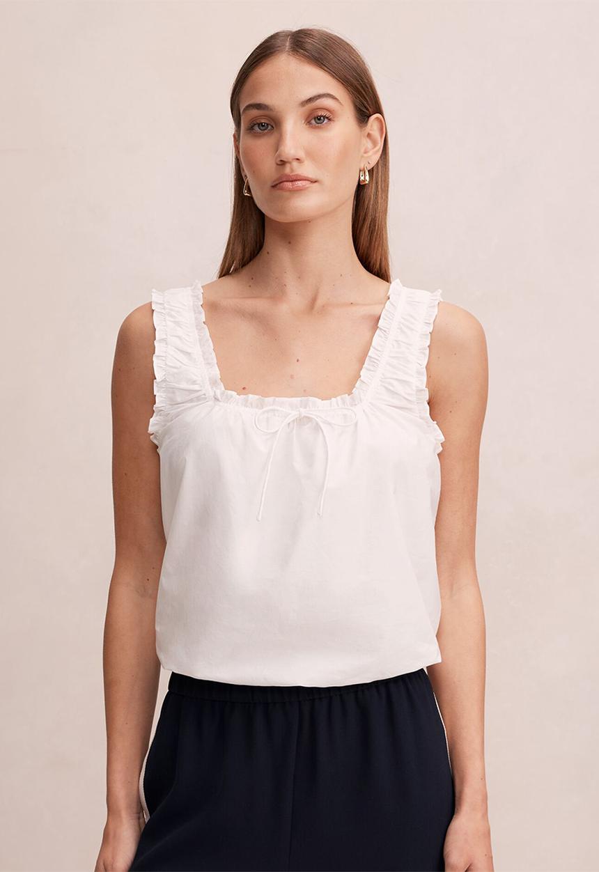 Forever New - Valerie bubble top - porcelain