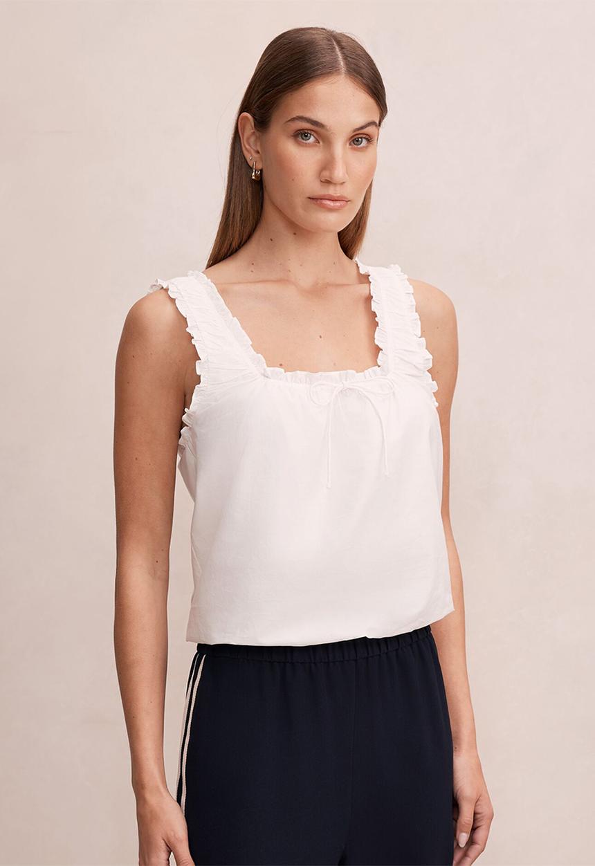 Forever New - Valerie bubble top - porcelain