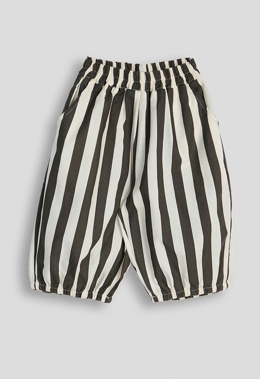 Pop Candy - Striped balloon pants - cream