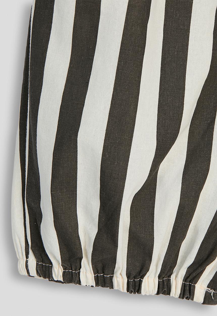 Pop Candy - Striped balloon pants - cream