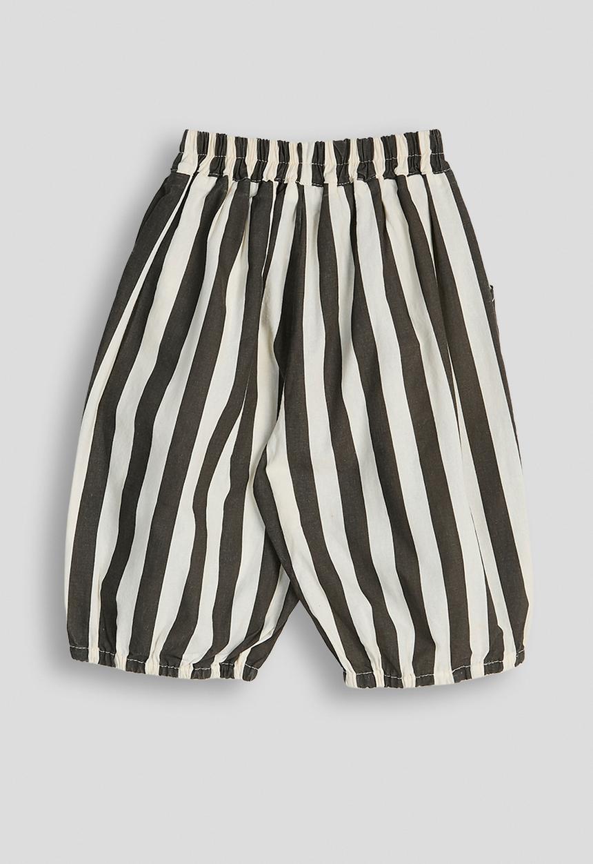 Pop Candy - Striped balloon pants - cream