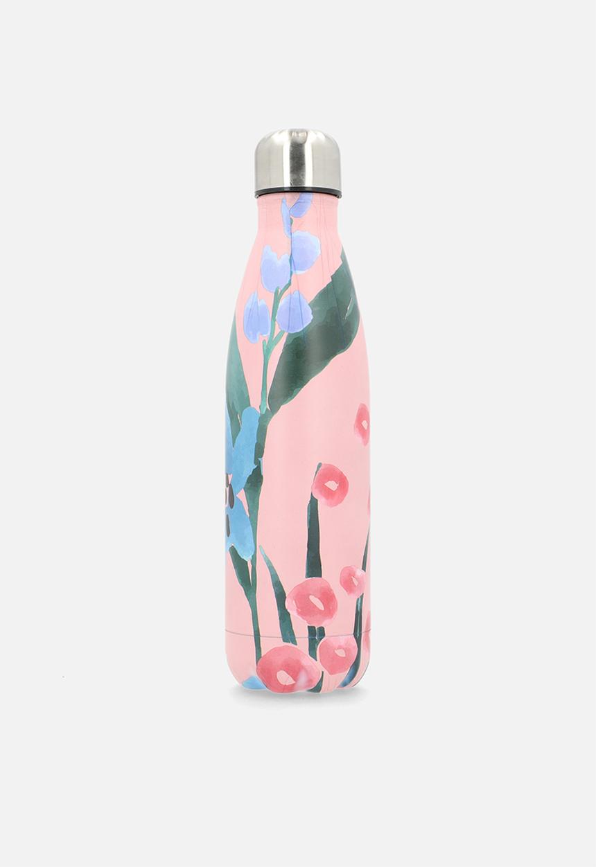 Excellent Houseware - Pink  Floral Stainless Steel Vacuum Flask Bottle 500ml