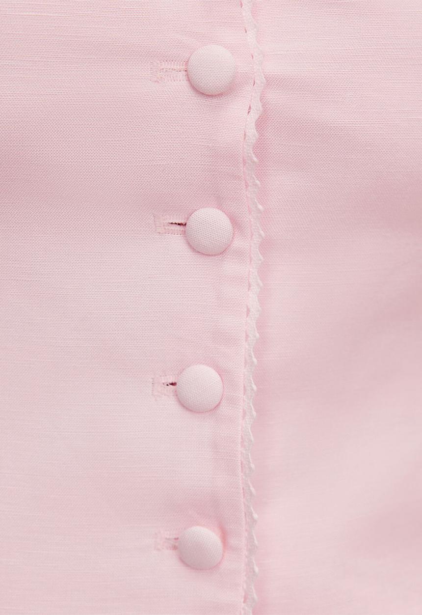 Forever New - Romy button top in - pink whisper