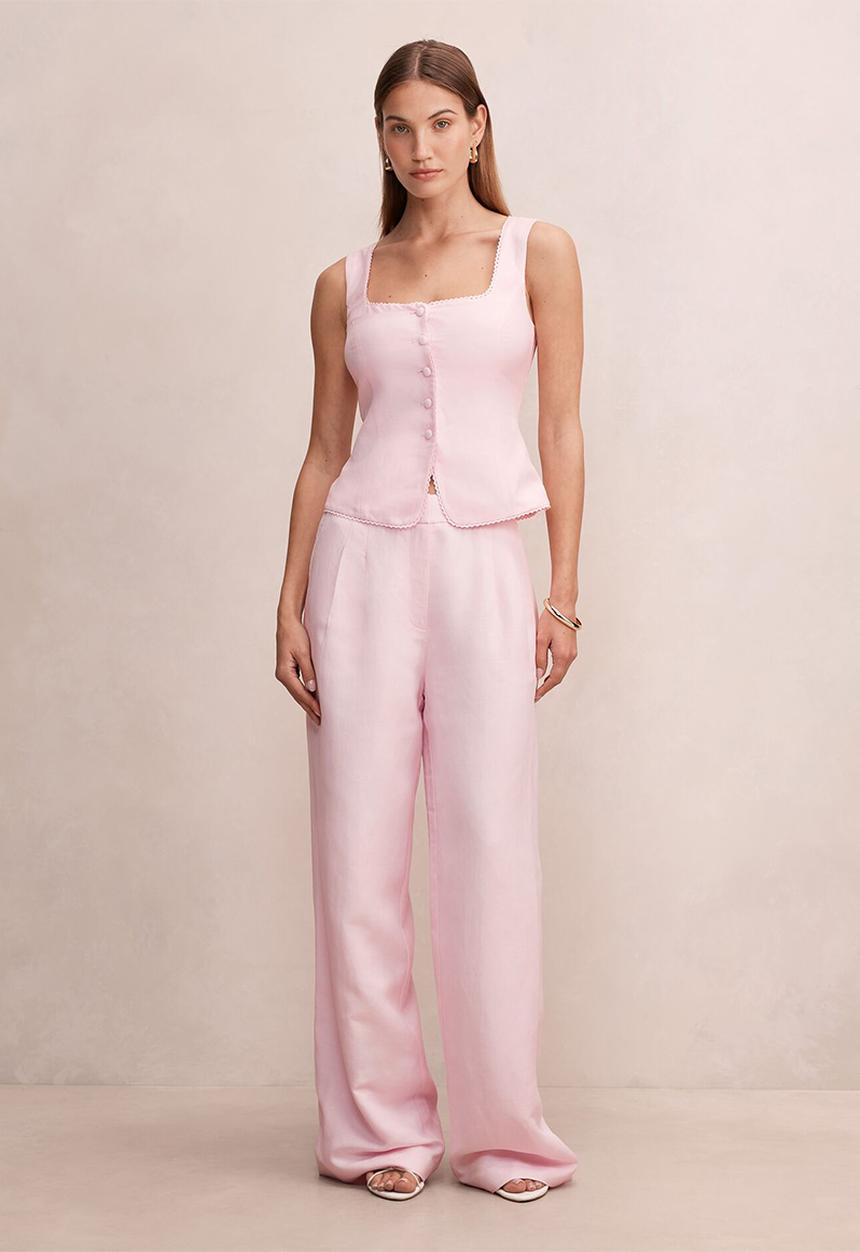 Forever New - Romy button top in - pink whisper