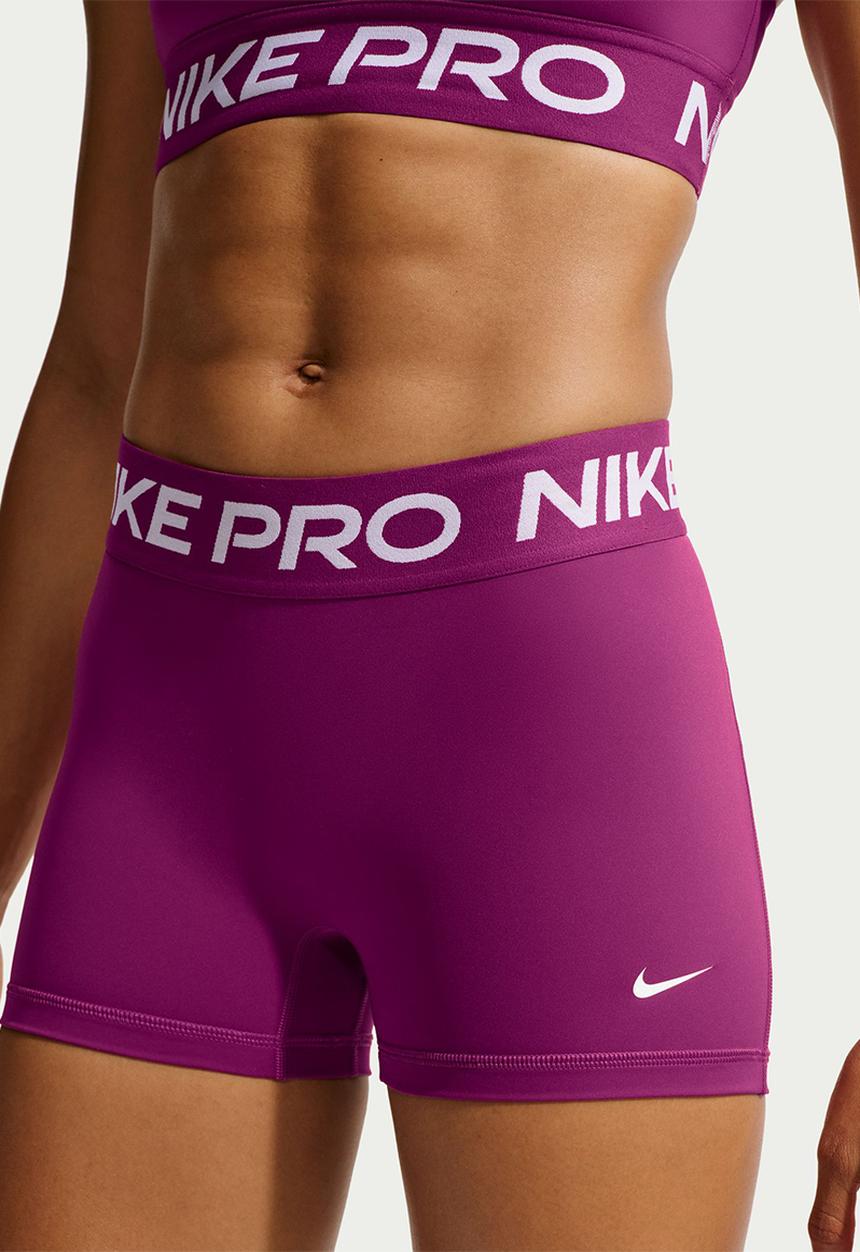 Nike - W Nk Pro Mid-Rise 3"Biker Shorts - Trueberry/White