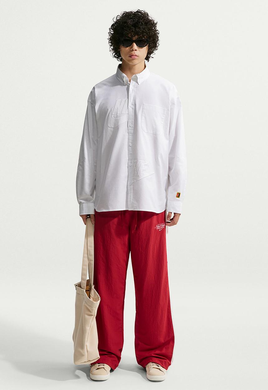 Nike - Club Rules Men's Long-Sleeve Oxford Shirt - White