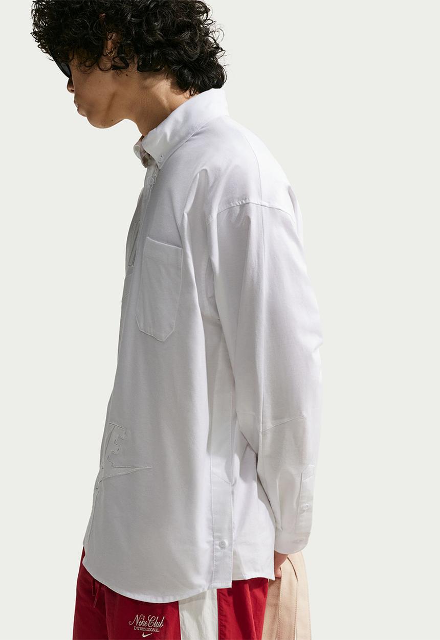 Nike - Club Rules Men's Long-Sleeve Oxford Shirt - White