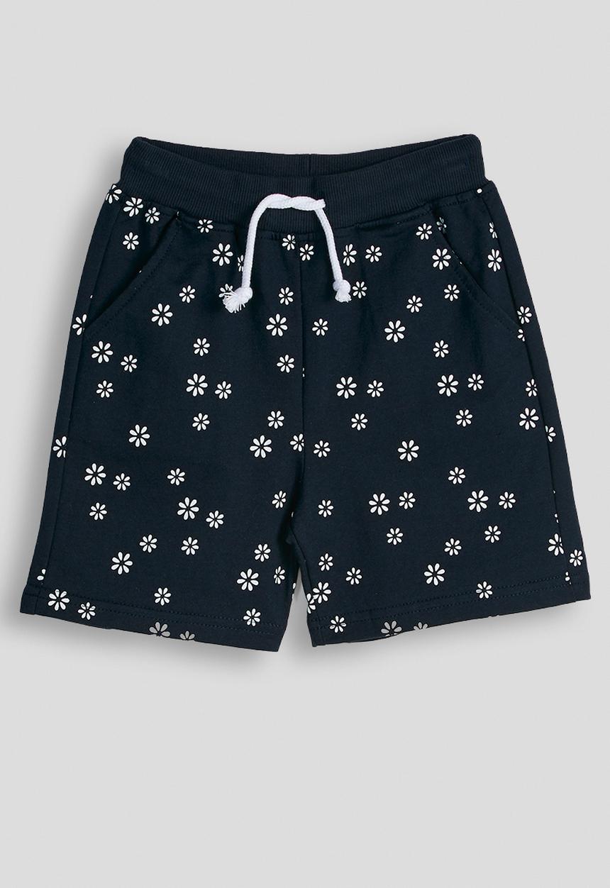 Pop Candy - Floral aop shorts - dk navy