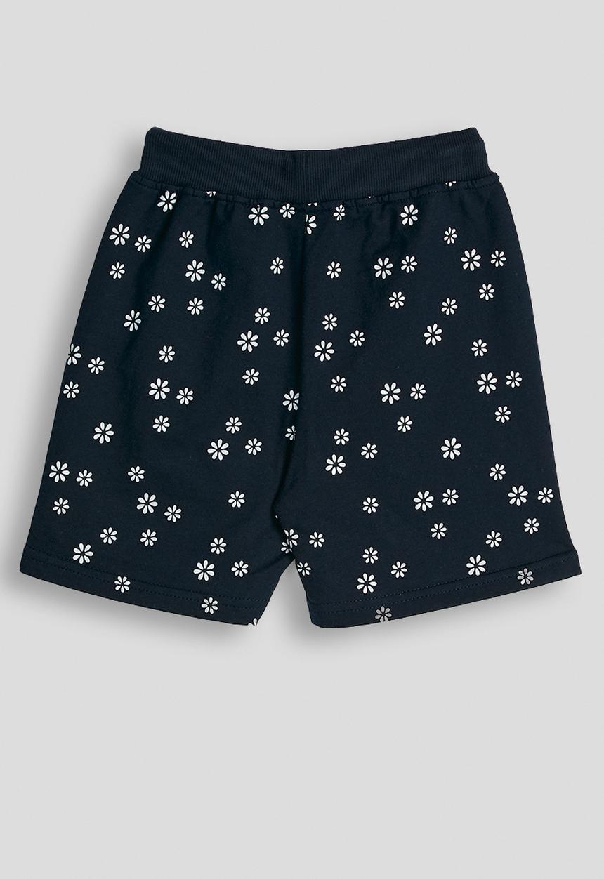 Pop Candy - Floral aop shorts - dk navy