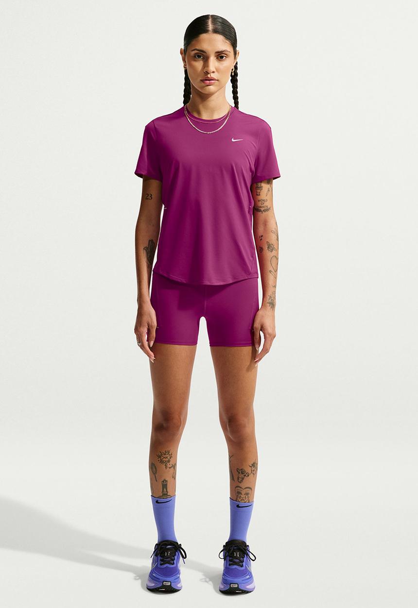 Nike - W Nk Swift Dri-Fit Running Top - Trueberry/Reflectivesilv
