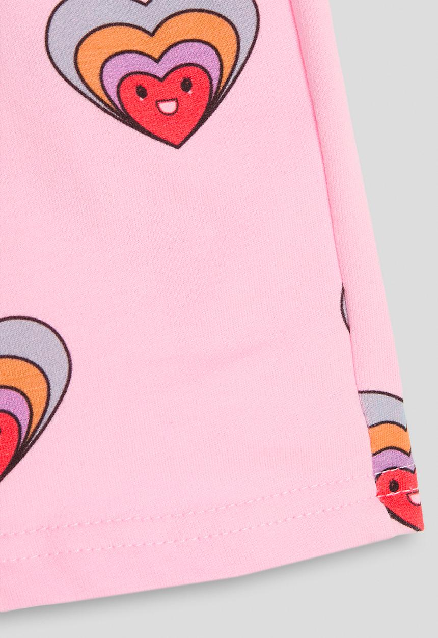 Pop Candy - Heart aop shorts - pink