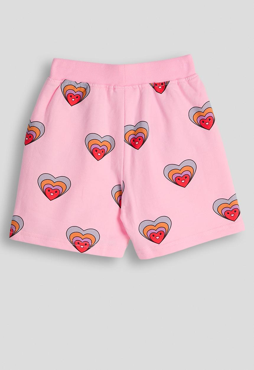 Pop Candy - Heart aop shorts - pink