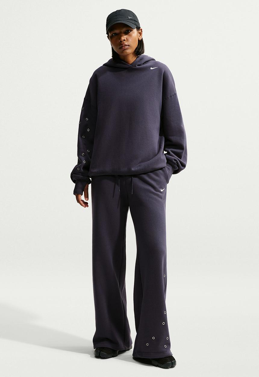 Nike - W Nk Fleece Oversized Pullover Top - Gridiron/Sail