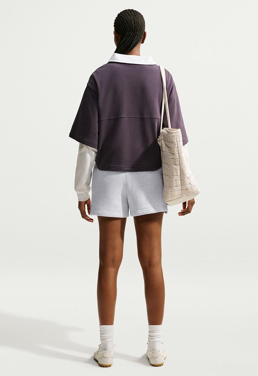 Nike - W Nk Stdo Flc Std 4 Shrt Cls - Birch Heather