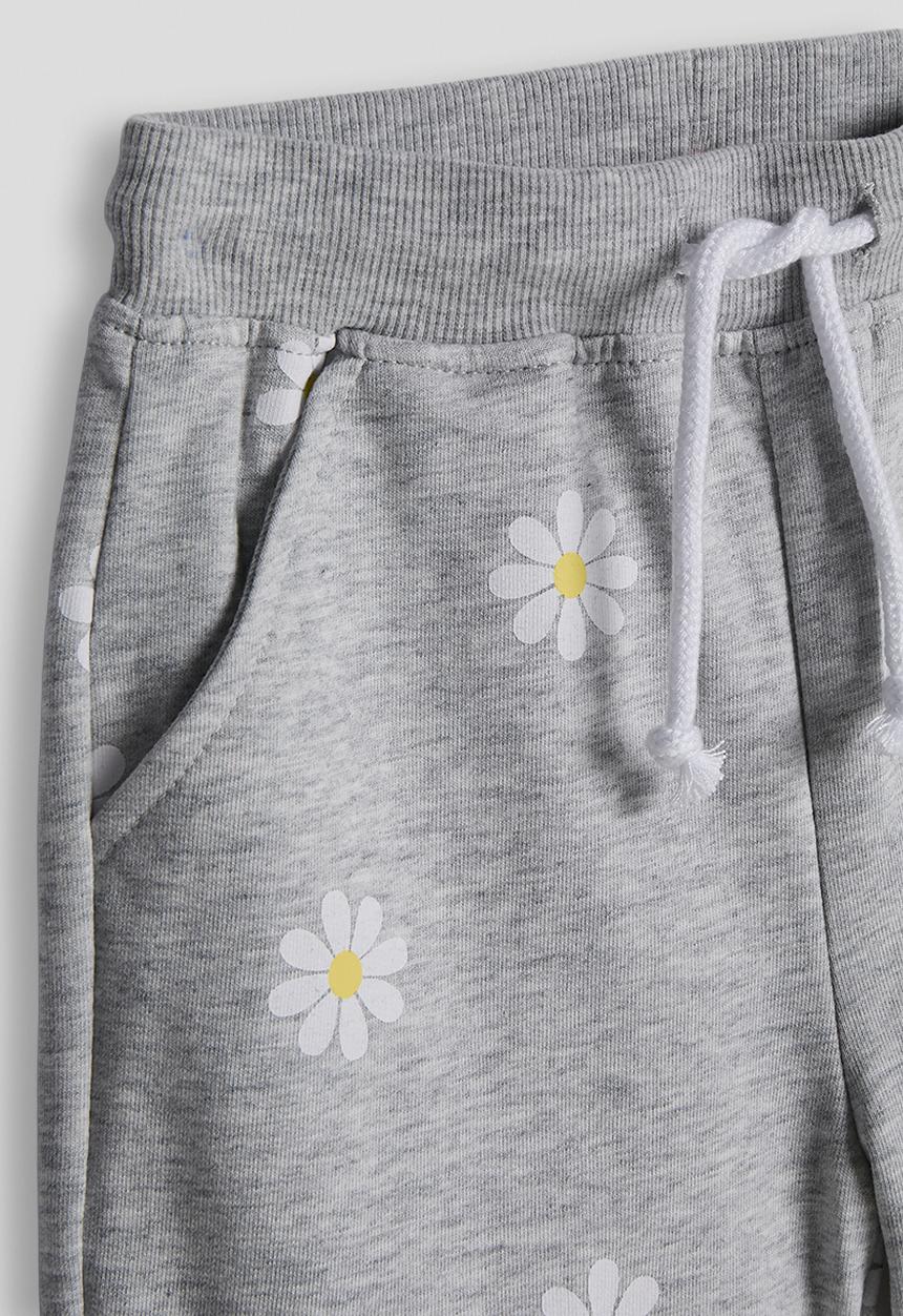 Pop Candy - Daisy aop shorts - grey