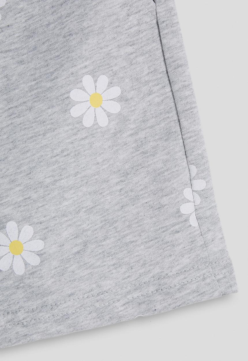 Pop Candy - Daisy aop shorts - grey