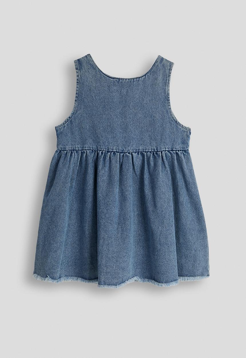 Pop Candy - Frayed heart bodice dress - blue
