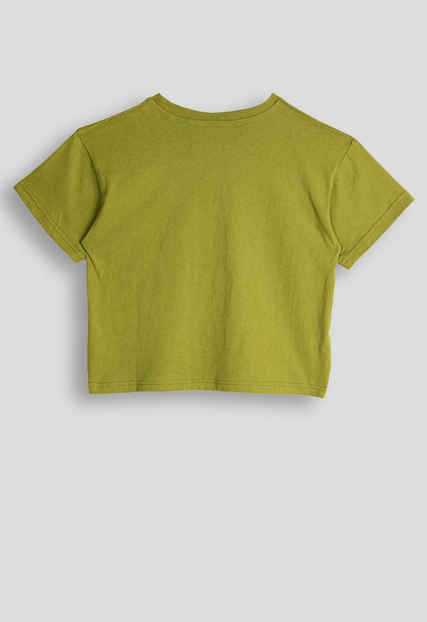 Pop Candy - Contrast pocket tee - green/white