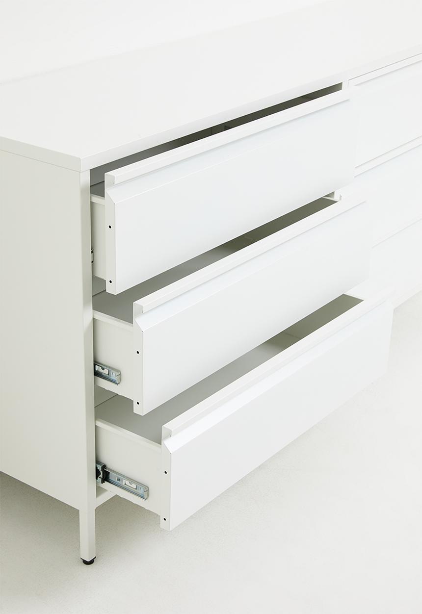 Sixth Floor - Mia 6 Drawer Sideboard - White