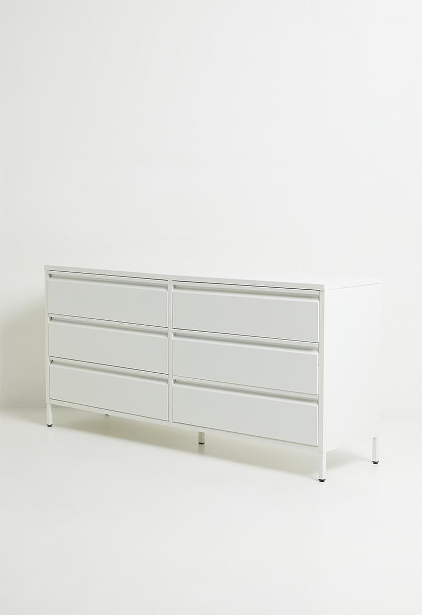 Sixth Floor - Mia 6 Drawer Sideboard - White