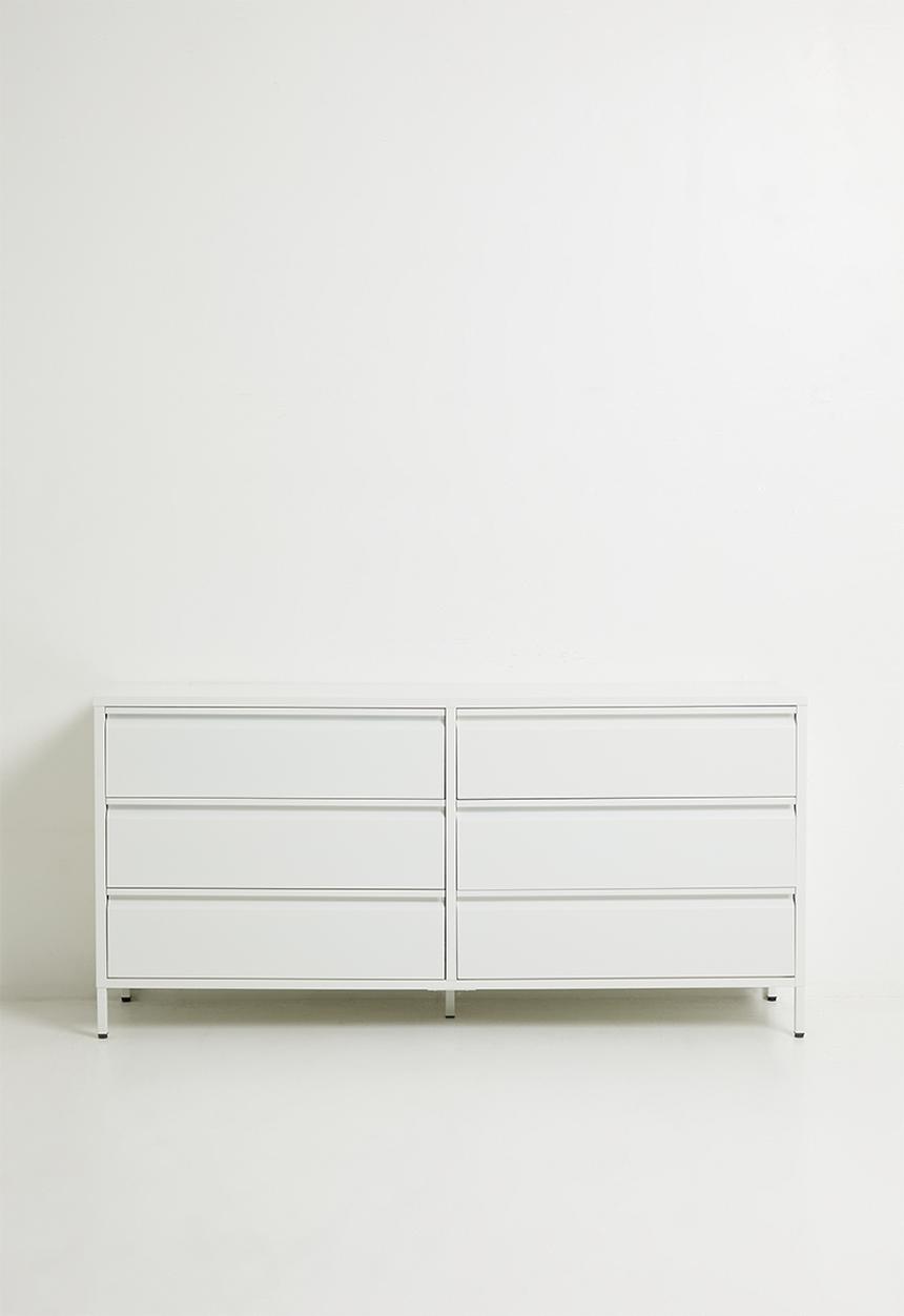 Sixth Floor - Mia 6 Drawer Sideboard - White
