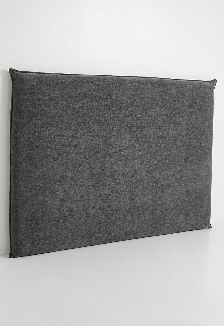 Sixth Floor - Sabie Slip Cover Headboard Plush Linen - Charcoal