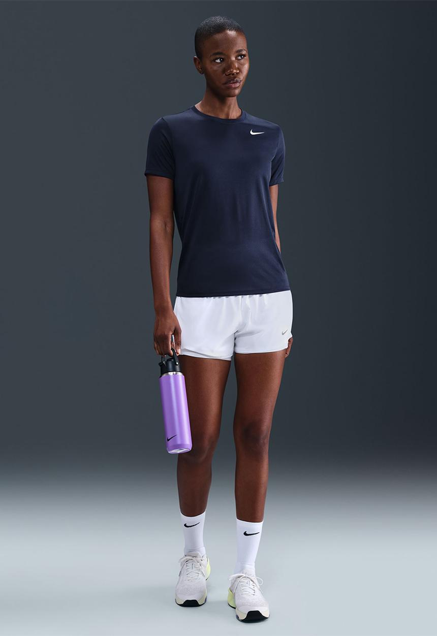 Nike - W Nike Dri-Fit T-shirt - Midnight Navy/White