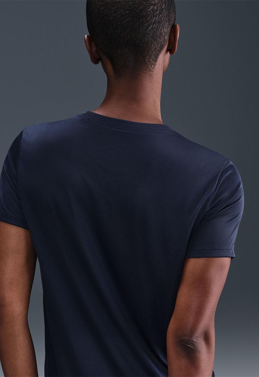 Nike - W Nike Dri-Fit T-shirt - Midnight Navy/White