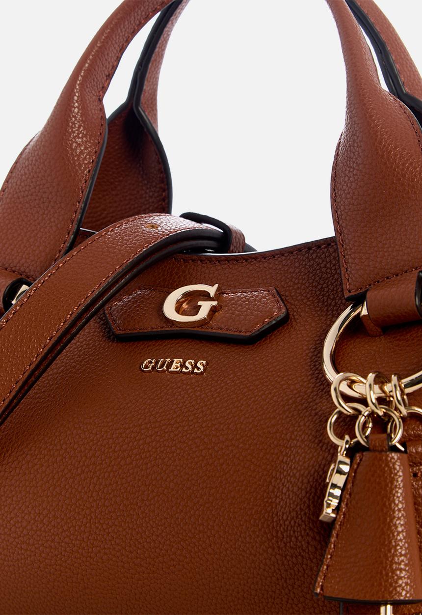 GUESS - Suzy Mini 3 Comp Satchel - Cognac