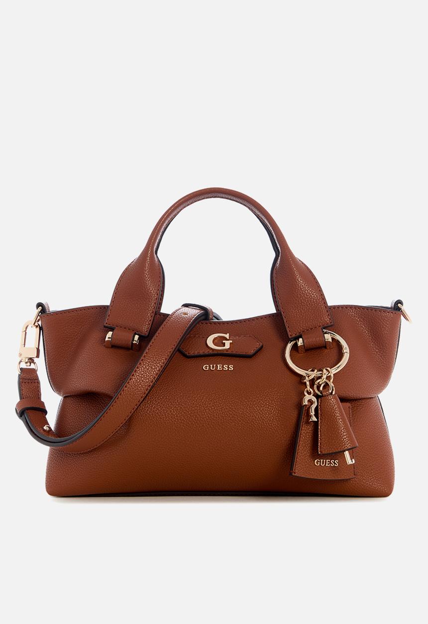 GUESS - Suzy Mini 3 Comp Satchel - Cognac