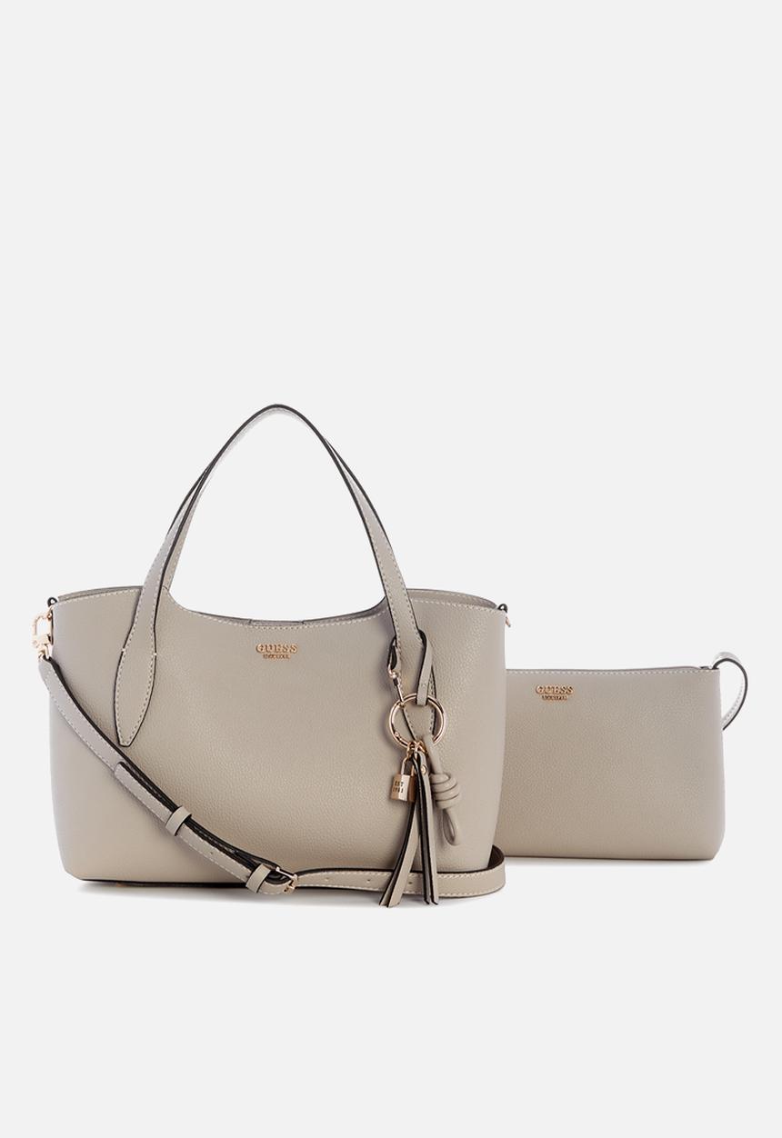 GUESS - Melody 2 In 1 Satchel -Light Taupe