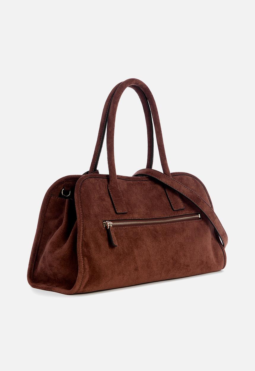 GUESS - Samantha Girlfriend Satchel -Brown