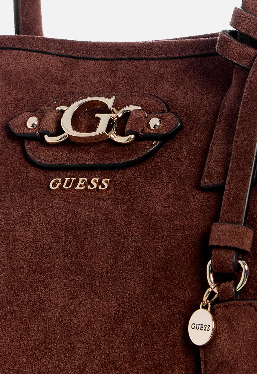GUESS - Samantha Girlfriend Satchel -Brown