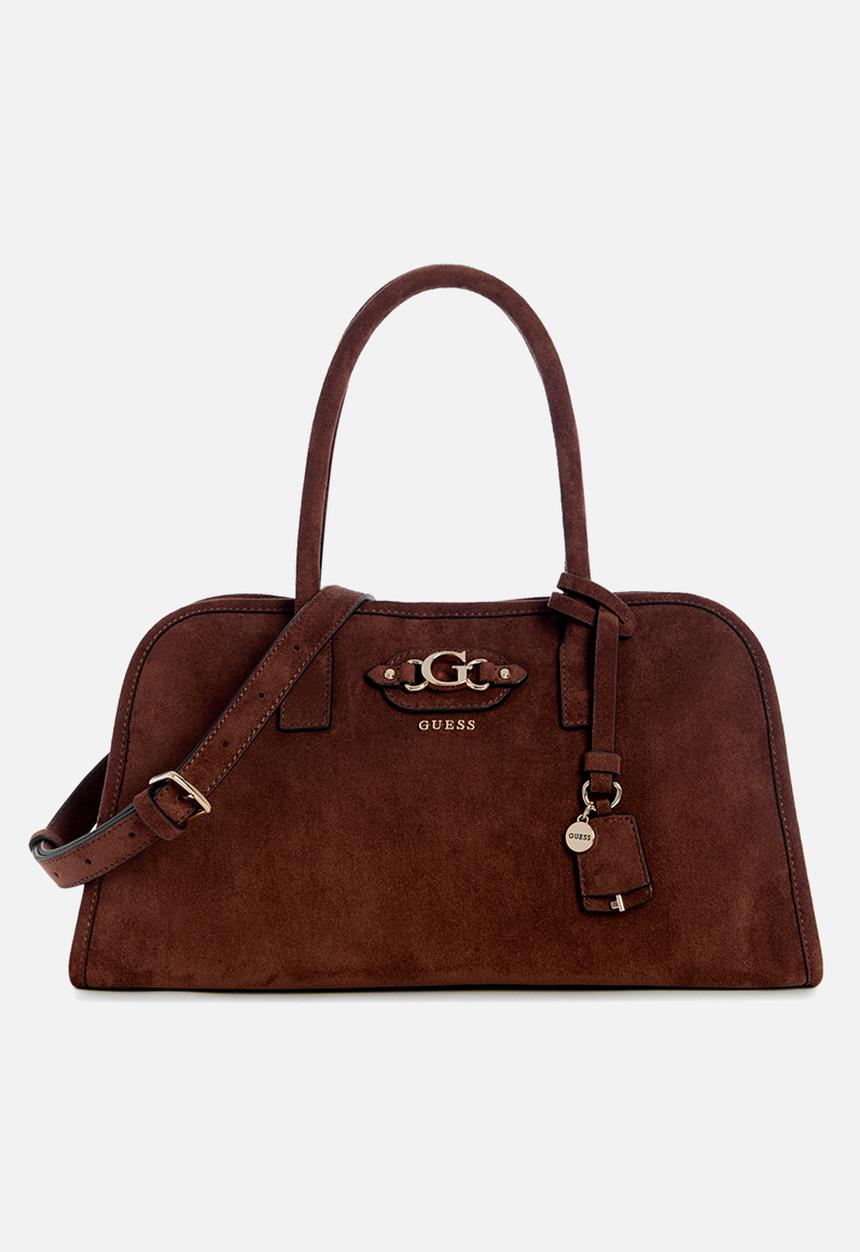 GUESS - Samantha Girlfriend Satchel -Brown