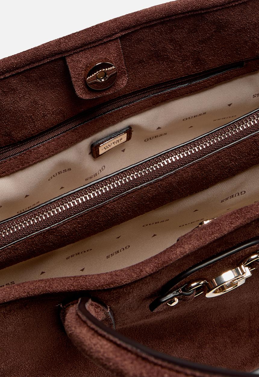 GUESS - Samantha Girlfriend Satchel -Brown
