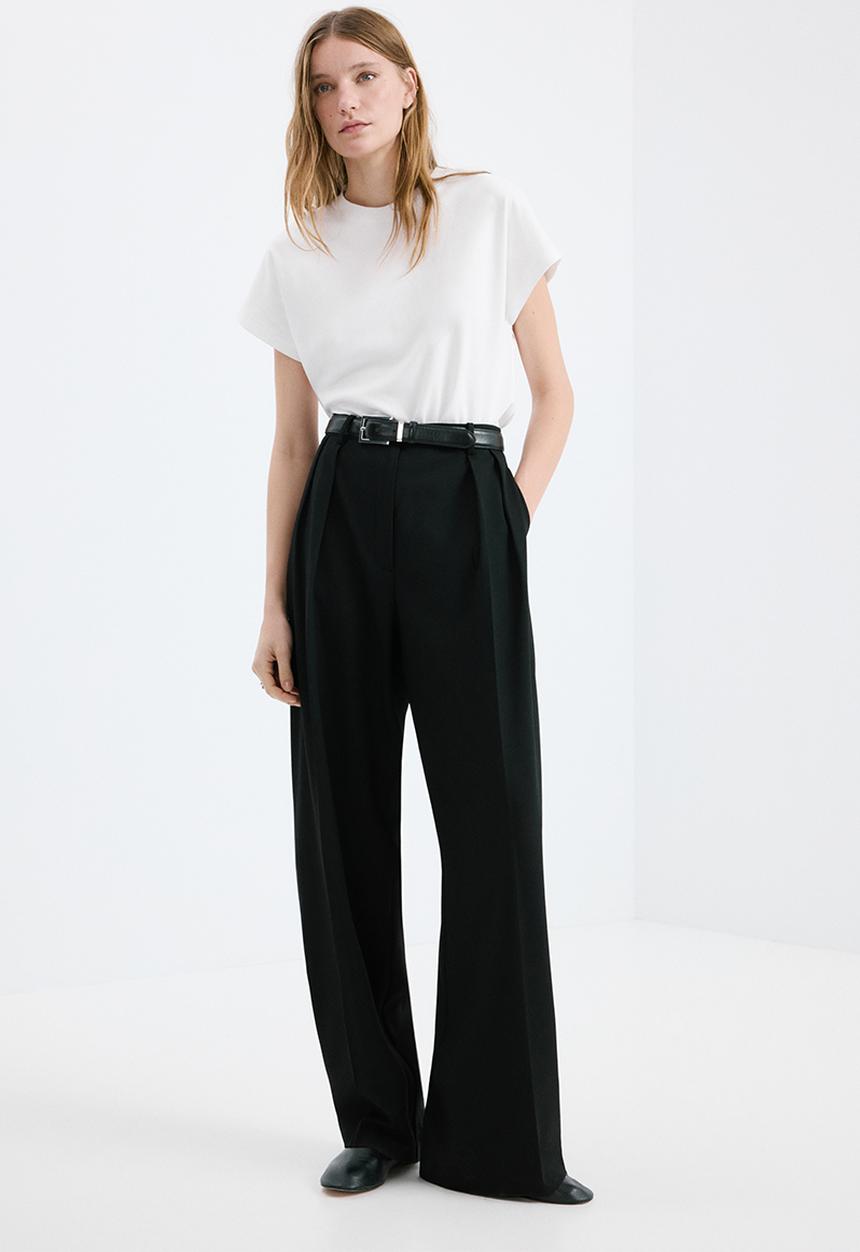 MANGO - T-shirts evilla - white