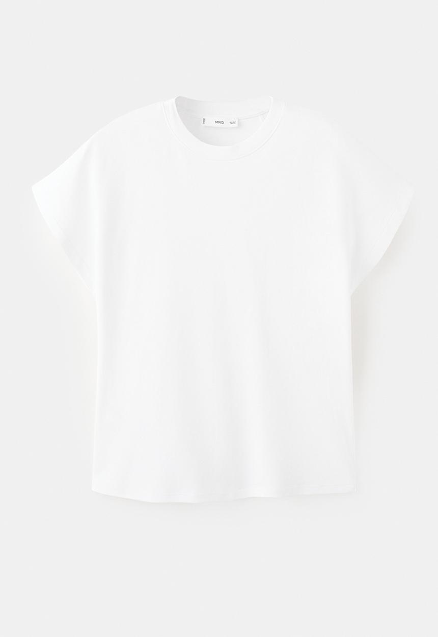MANGO - T-shirts evilla - white