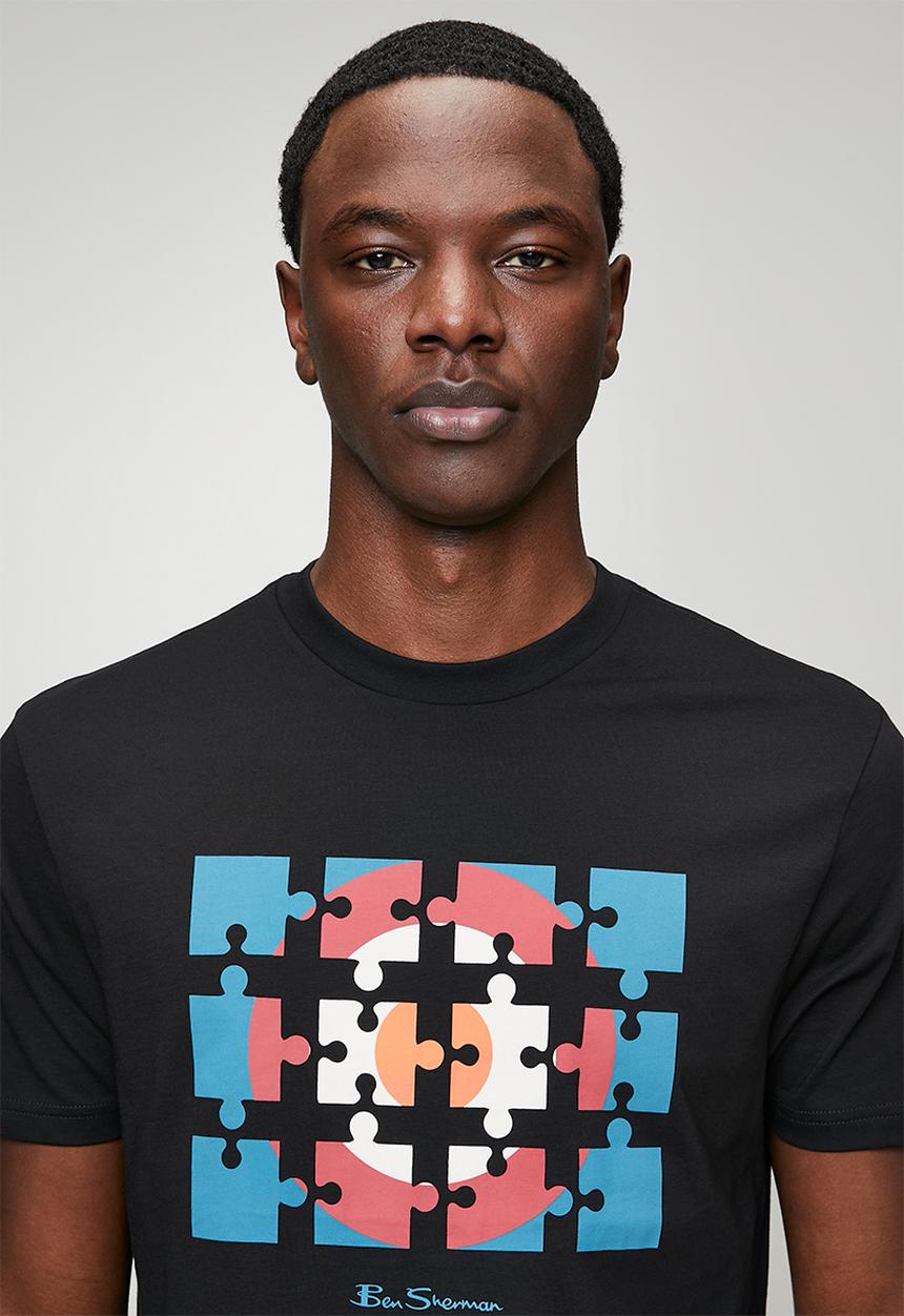 Ben Sherman - Puzzle Target Tee Shirt - Black