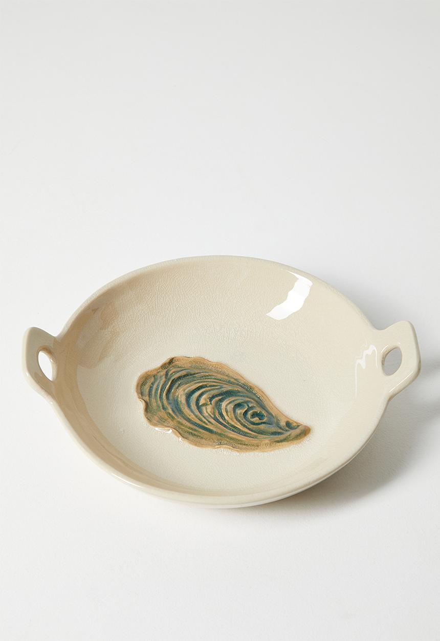 Sixth Floor - Stoneware Oyster Bowl - Natural