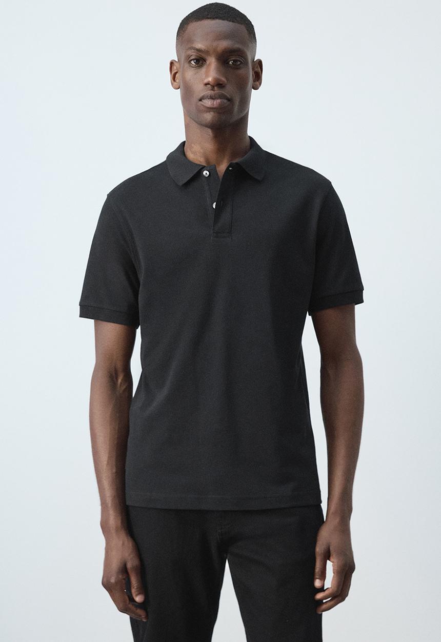 MANGO - Poloshirt Rea - Black