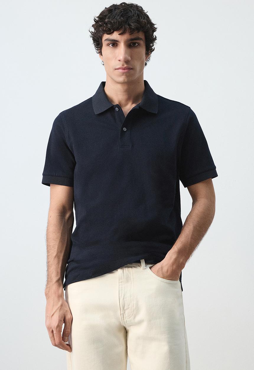MANGO - Poloshirt Rea - Navy
