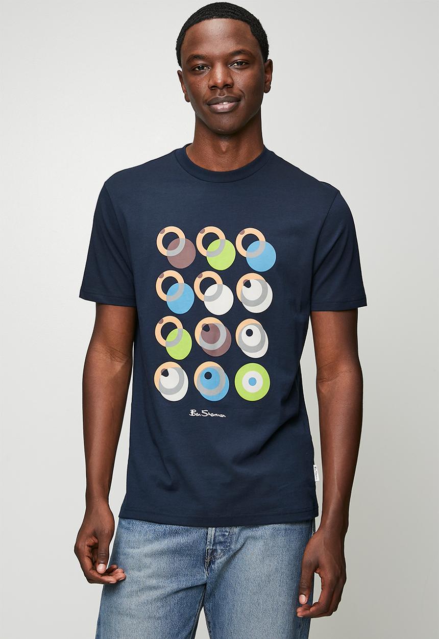 Ben Sherman - Target Shadow Tee Shirt - Navy